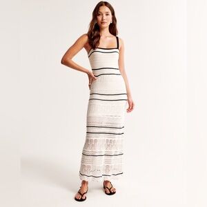 Abercrombie & Fitch Crochet Maxi Dress in XS